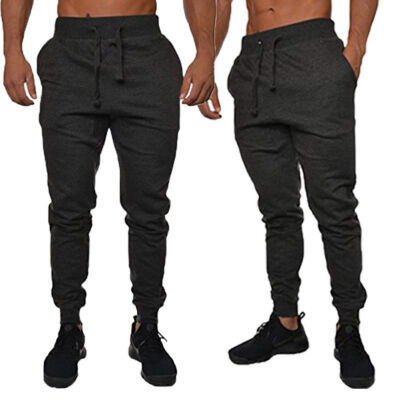 

SUNSIOM Men Long Casual Sport Pants Gym Slim Fit Trousers Running Joggers Gym Sweatpants