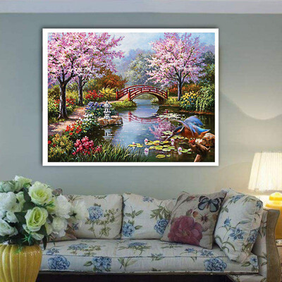 

DIY Round Shaped Diamond Painting Cross Stitch Kits Part Diamond Embroidery Home Decoretion