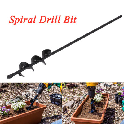 

Siaonvr Garden Spiral Drill Bit Planting Bedding Bulbs Remover Tool