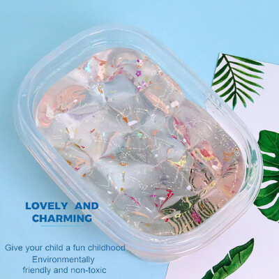 

Siaonvr 280ml DIY Crystal Foaming Clay With Sequins Accessories Slime Kids Clay Toy