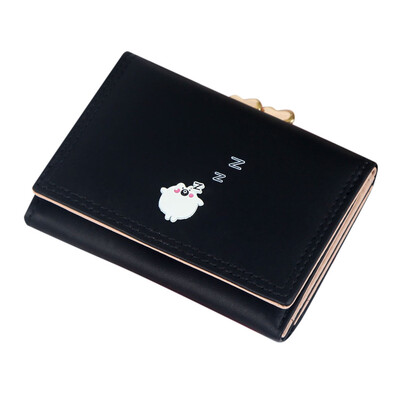 

Tailored Women Short Lovely Fashion Three Fold Candy Color Coin Purse Card Holder Bag