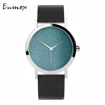 

Enmex Water Green Ice Blue Star Temperament Womens Watch Beautiful Simple Design Watch