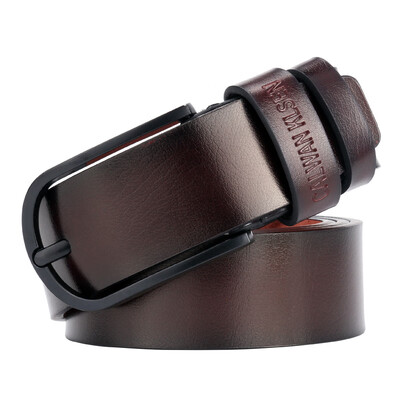

New mens fashion casual buckle belt mens smooth buckle belt ladies Korean version of the trend belt