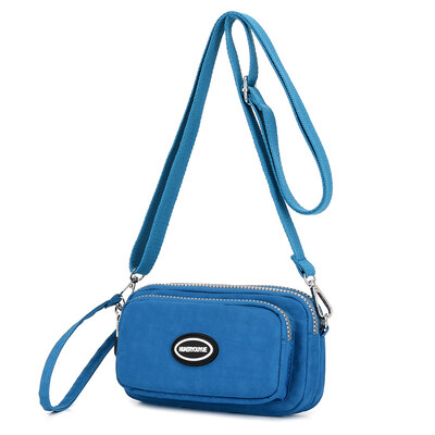 

Summer waterproof mini cloth bag Korean version mobile phone bag canvas bag girl Oxford cloth bag