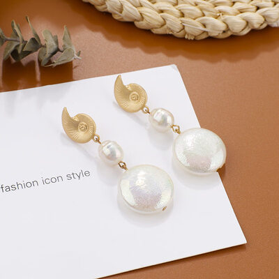 

Flashbuy Metal Pearl Drop Earrings For Women Geometric Acrylic Multi Style Earrings Girls Fashion Jewelry Wedding Accessories