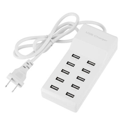 

10 Ports USB Charger 5V 10A Charging Desktop Mobile Phone Charger Adapter