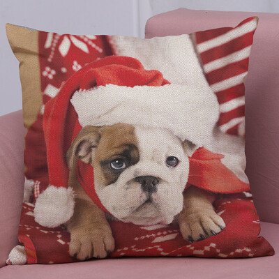

Gobestart New Christmas Cotton Linen Pillow Case Sofa Cushion Cover Home Decor