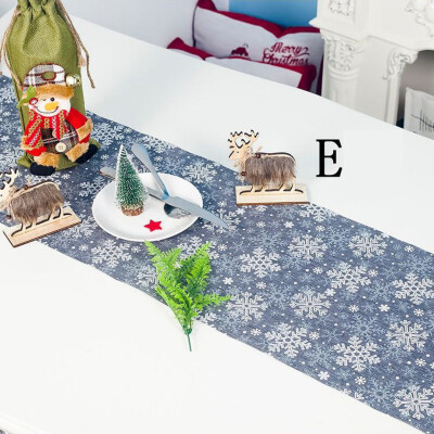 

Tailored Christmas Large Table Cover Tablecloth Decoration Winter Holiday Snowflake