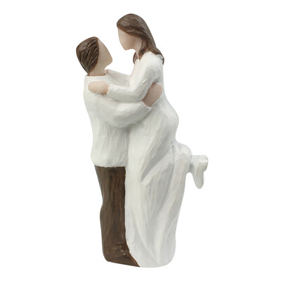 

Romantic Wedding Cake Topper Resin Couple Figurine Wedding Anniversary Parties Home Decoration