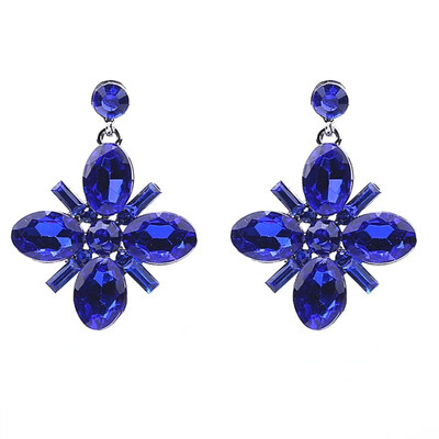 

New Womens Fashion Crystal Stud Earring 2019 Brand Sweet Christmas Party Rhinestone Ear Stud for Women Girl Brincos Bijoux