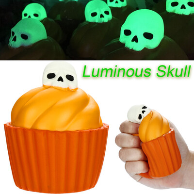

Siaonvr Squishies Luminous Skull Slow Rising Fruit Scented Squeeze Stress Reliever Toy