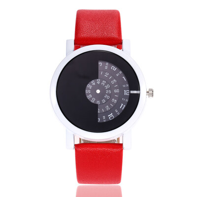 

New hot ladies quartz watch personality dial creative fashion student watch