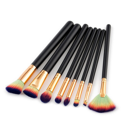 

〖Follure〗8pcsset Makeup Brush Set tools Make-up Toiletry Kit Wool Make Up Brush Set