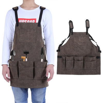 

Greensen Canvas Garden Tools Apron with Storage Pockets Men Women Gardeners Planting Accessory