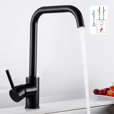 

Low Pressure Kitchen Mixer Sink Faucet Single Lever Mixer Extractable