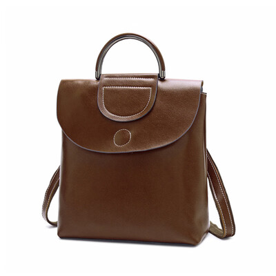 

REALER women backpack school backpack for for teenager girls spilt leather backpack for women tote bag with round top-handle