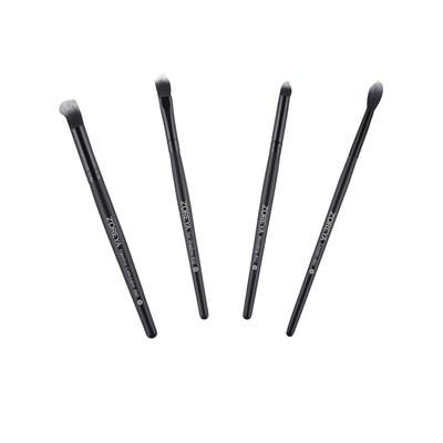 

ZOREYA 4pcs Wooden Handle Eye Brush Set Eyeshadow Blending Crease Brushes Nylon Hair Makeup Brushes