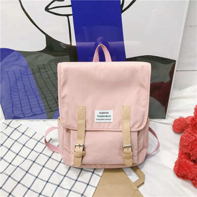 

Ins-style schoolbag womens Korean high-school college students campus simple sensual young travel backpack