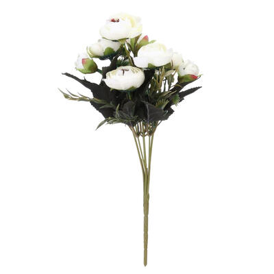

9 Peonies European Silk Rose Artificial Flower Shooting Prop Table Ornament