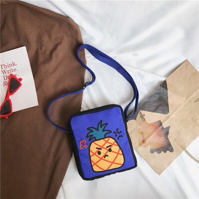 

Student Partys bag inclined bag womens canvas Korean ins wind-style single-shoulder bag&womens ulzzang