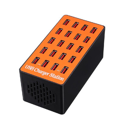 

100W 20-Port USB Wall Charger Adapter Smart Charging Station with Auto Detect Tech&Foldable Plug for iPhone 7S6S5S4S for i