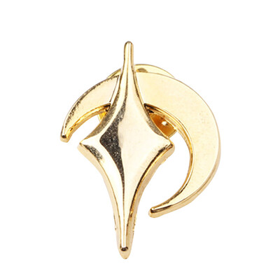 

Projectile on the Broken Seedlings Wood Cosplay Brooch Alloy Gold Badge