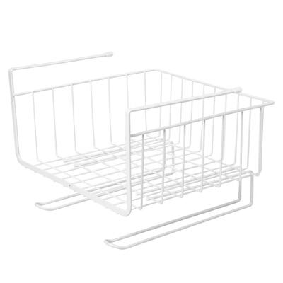 

Hanging Closet Shelf Basket Cabinet Storage Rack Holder Kitchen Organizer
