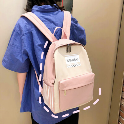 

Ins style schoolbag female Korean version of high school students early tide brand campus simple 100 ancient feeling girl shoulder