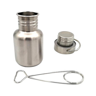 

Outdoor 304 Stainless Steel Water Bottle Sports Water Cup with Hanging Hook