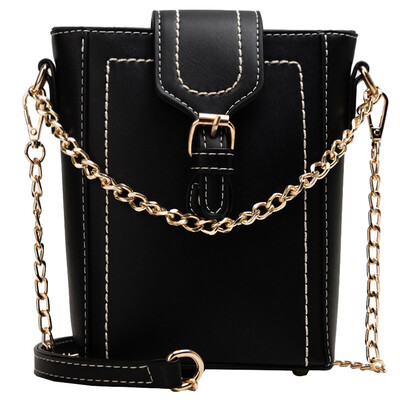

Fashion wild saddle bag 2019 new simple lock buckle female bag tide Korean version of the chain shoulder bag mother small bag