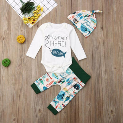 

AU Infant Baby Boy Girls Long Sleeve Playsuit Romper Clothes Leggings Outfit