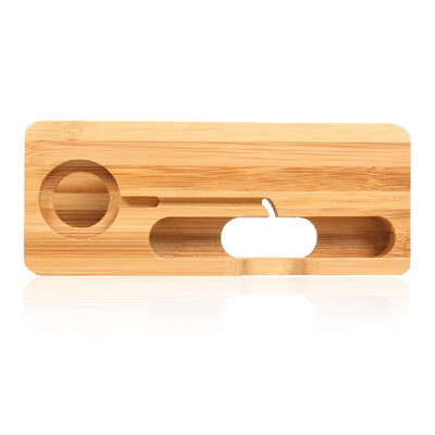 

Bamboo Wood Mobile Support I-watch Charging Stand Bracket Phone Holder