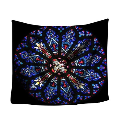 

Gobestart Colorful Print Tapestry Art Room Notre Dame Wall Hanging Tapestry Art Nature