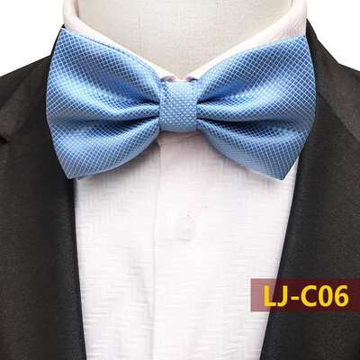 

Source off-the-shelf polyester material plaid plain mens bow tie wedding bow tie