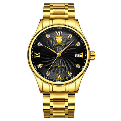 

TEVISE 8122S Automatic Mechanical Watch Men Water-resistant Stainless Steel Strap Alloy Casing