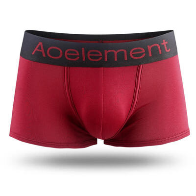 

Mens Ice Silk Boxer Solid Color Shorts Breathable Underwear Sexy Tight Underpants
