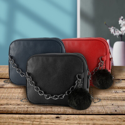 

2019 Small Chain Womens Bags Women Leather Handbag Women Messenger Bags PU Shoulder Crossbody Bag Ball