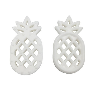 

100 Food Grade Safety Soft Silicone Pineapple DIY Nursing Teething Baby Teether