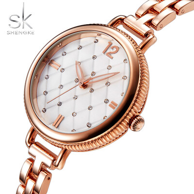 

SHENGKE wins 25 hot&simple fashion dial with diamond 3 meters waterproof watch