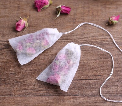 

100PcsLot Teabags 55 x 7CM Empty Scented Tea Bags With String Heal Seal Filter Paper for Herb Loose Tea Bolsas de te
