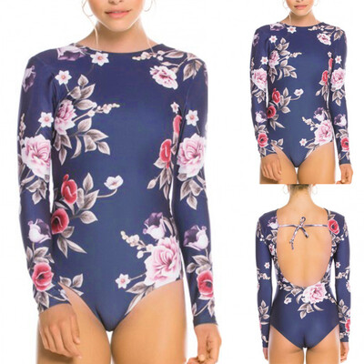 

Roseonmyhand Women One Piece Push Up Printed Bikini Beach Bathing Monokini Swimsuit Swimwear