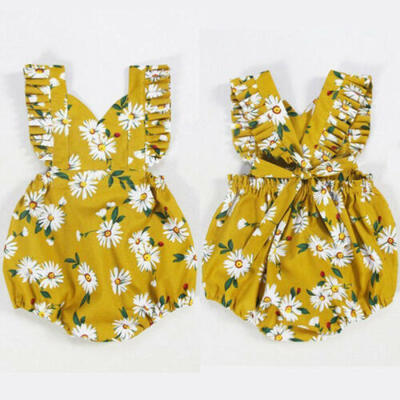 

Newborn Baby Girl Romper Daisy Bodysuit Jumpsuit Outfits Sunsuit Summer Clothes