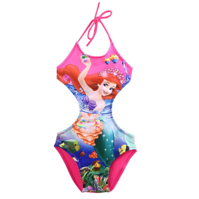 

Toddler Mermaid Kids Girl Halter Bikini Set Swimsuit Swimwear Swimming Costume