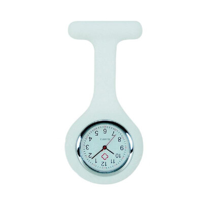 

Silicone Pin Brooch Watch Hanging Medical Pocket Watch Pin-on Lapel Block Watches for Nurse Doctor