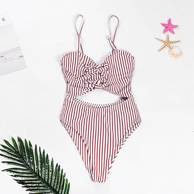 

Roseonmyhand Women Bandeau Padded Push Up Off Shoulder Swimsuit Beachwear Swimwear Bikini Set