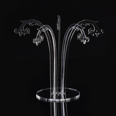 

Earring Displays Organic Glass Tree Clear 140mm