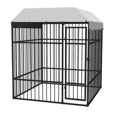 

Heavy-Duty Outdoor Dog Kennel with Roof 6x6