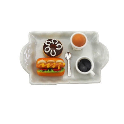 

Siaonvr 112 16 Dollhouse Miniature Scene Model Food Plate Pretend Play Toy