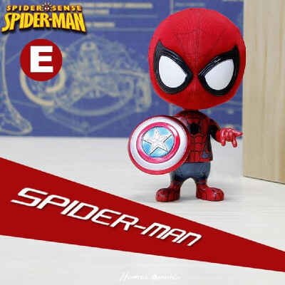 

Spider-Man Q Version Cute Styling Dolls Creative Toys Shaking Head Magnetic Spiderman Action Figures