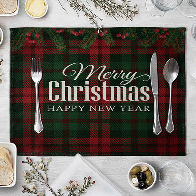 

Gobestart Christmas Kitchen Living Room Decoration Home Restaurant Table Mat Hotel Supplies